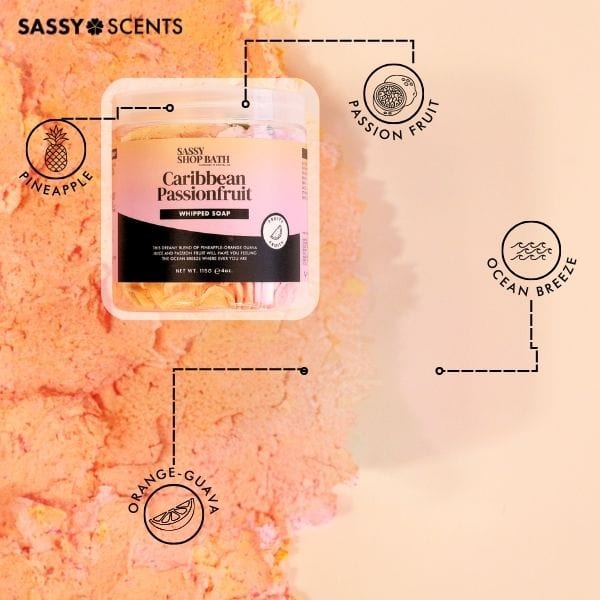 Caribbean Passionfruit Whipped Soap - Image 4