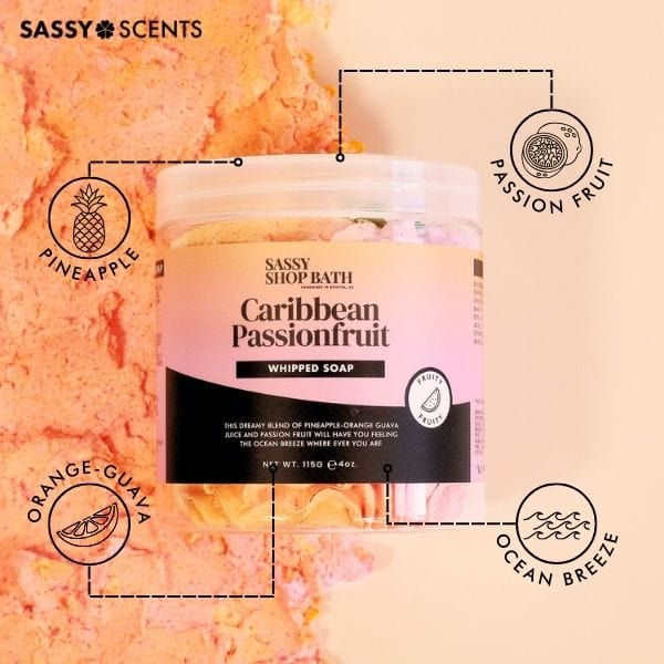 Caribbean Passionfruit Whipped Soap - Image 5